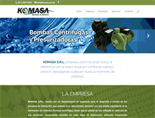 Tablet Screenshot of komasa.com.ar